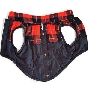Bond & Co Plaid Small Dog Jacket Coat | Size S